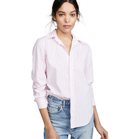 Frank & Eileen Tops - Frank & Eileen | Frank Pink/White Striped Button Down